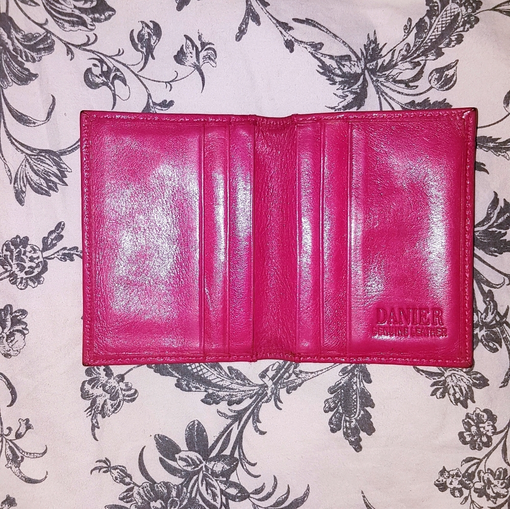 Pink leather card holder!
